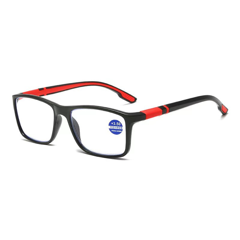 Seniors' Sports-Style Reading Glasses — High-Definition, Comfortable, and Youth-Enhancing; Featuring Blue-Light Protection and Anti-Fatigue Technology
