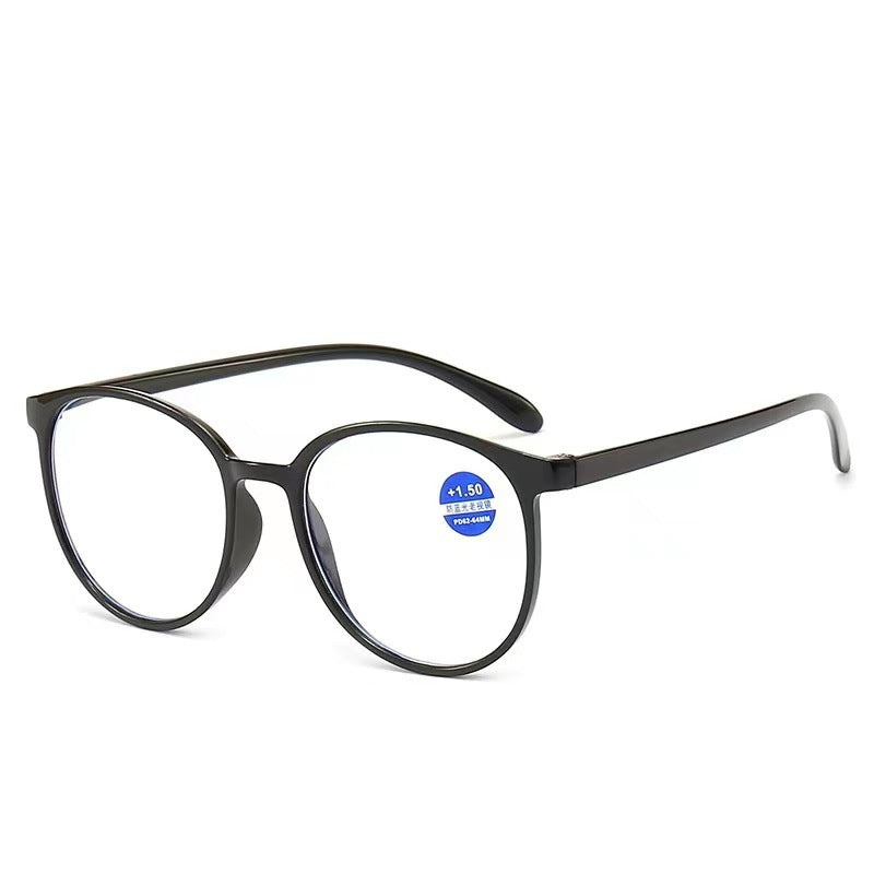 New Ultra-Light, Large-Frame Blue-Light-Blocking Reading Glasses for Women — Youth-Enhancing, High-Definition, Anti-Fatigue Eyewear for Seniors