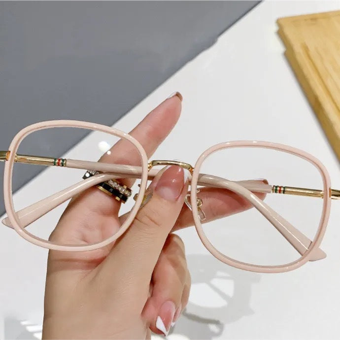 Women's Reading Glasses — Youthful Style, HD Clarity, Blue Light Blocking, Large Frame