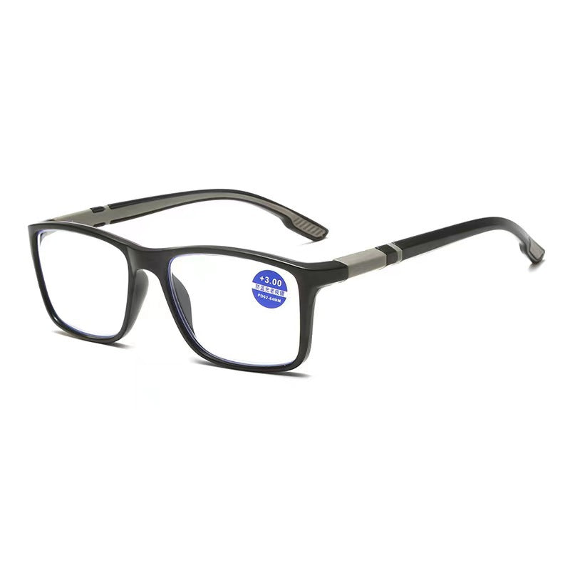 Seniors' Sports-Style Reading Glasses — High-Definition, Comfortable, and Youth-Enhancing; Featuring Blue-Light Protection and Anti-Fatigue Technology