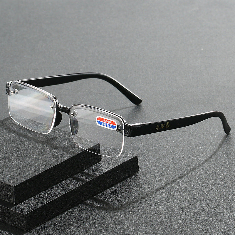 HD Faux-Crystal Reading Glasses for Men and Women — Comfortable, Ultra-Lightweight Readers
